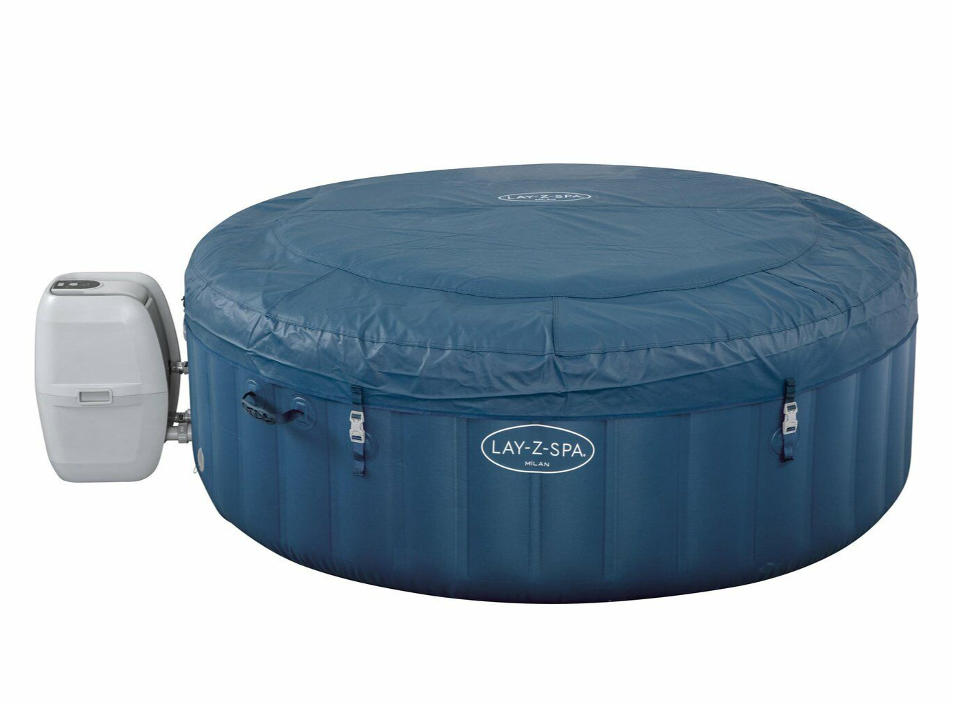 Lay-Z-Spa Milan 6 Person Smart Hot Tub | Inflatable Jacuzzi