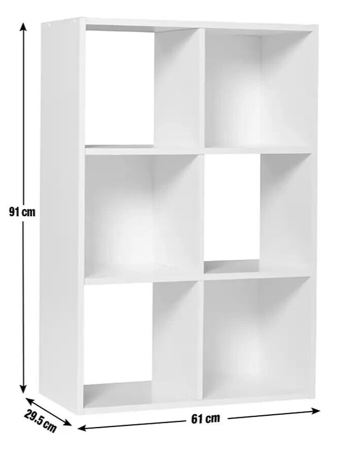 Habitat Home Squares 6 Cube Storage Unit - Oak Effect | Modern Organizer Shelf