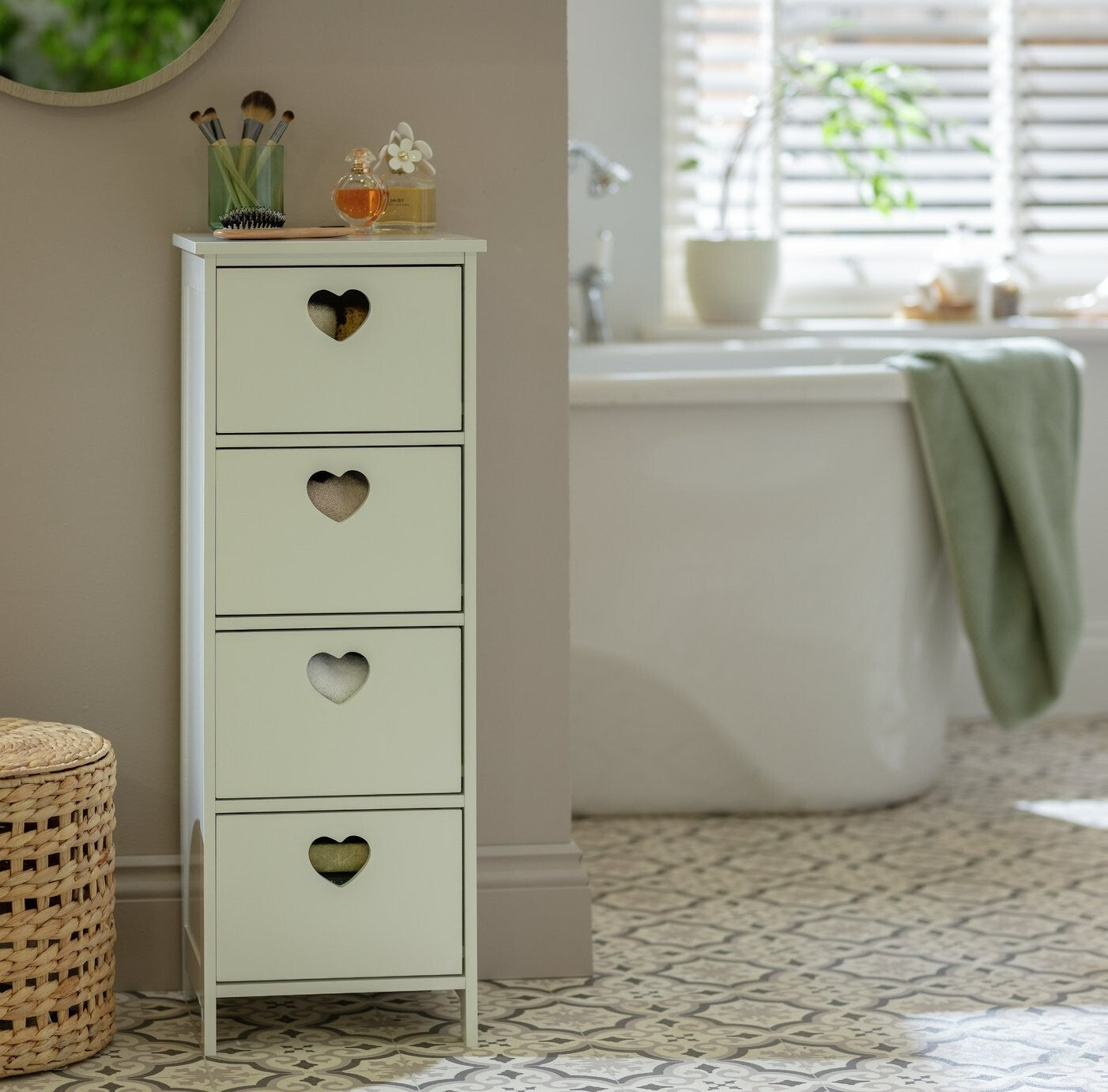 Edie 4 Drawer Storage Unit â€“ White
