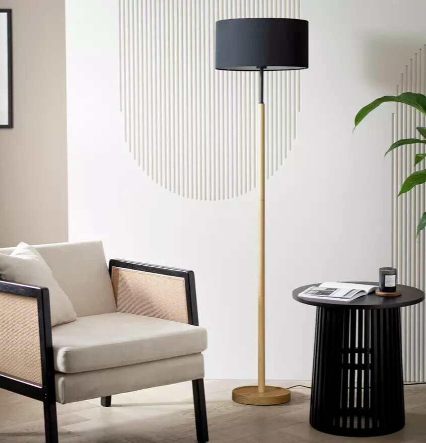 Gloss Stick Floor Lamp - Grey