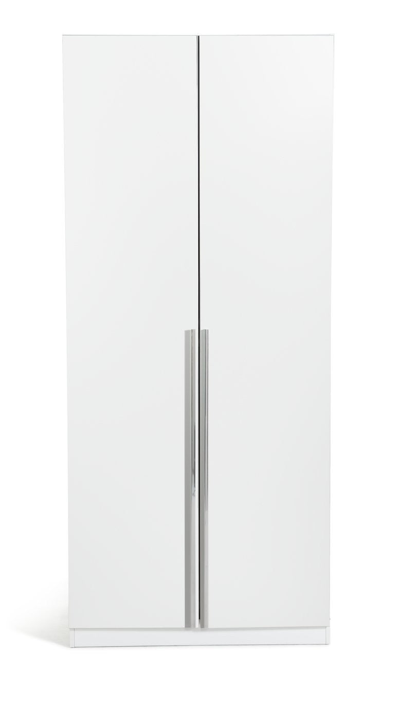 Munich 2 Door Wardrobe - White | Double door wardrobe