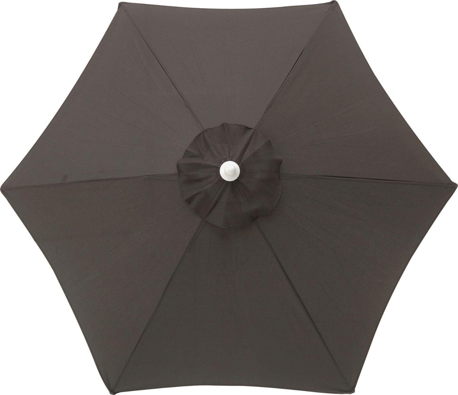 Home 2m Water Repellent Garden Parasol - Black | Outdoor Patio Umbrella