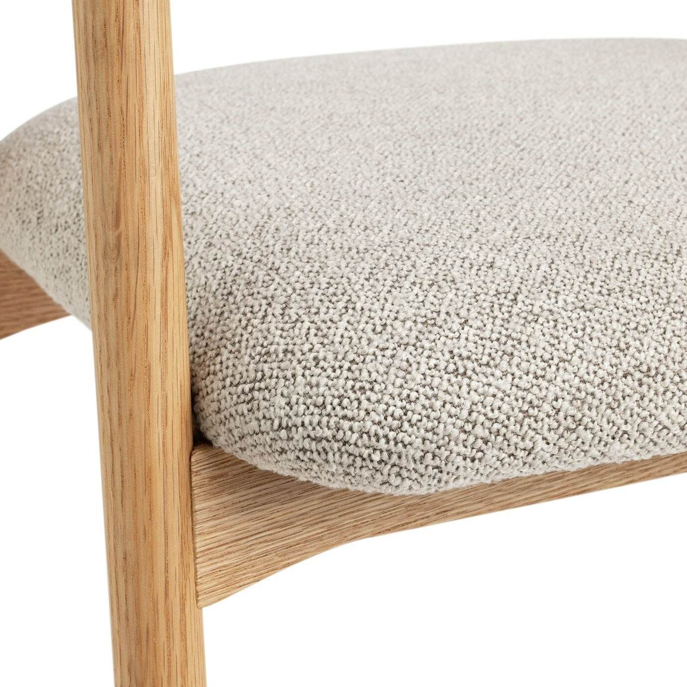 Lex Pair of Fabric Dining Chairs - Natural