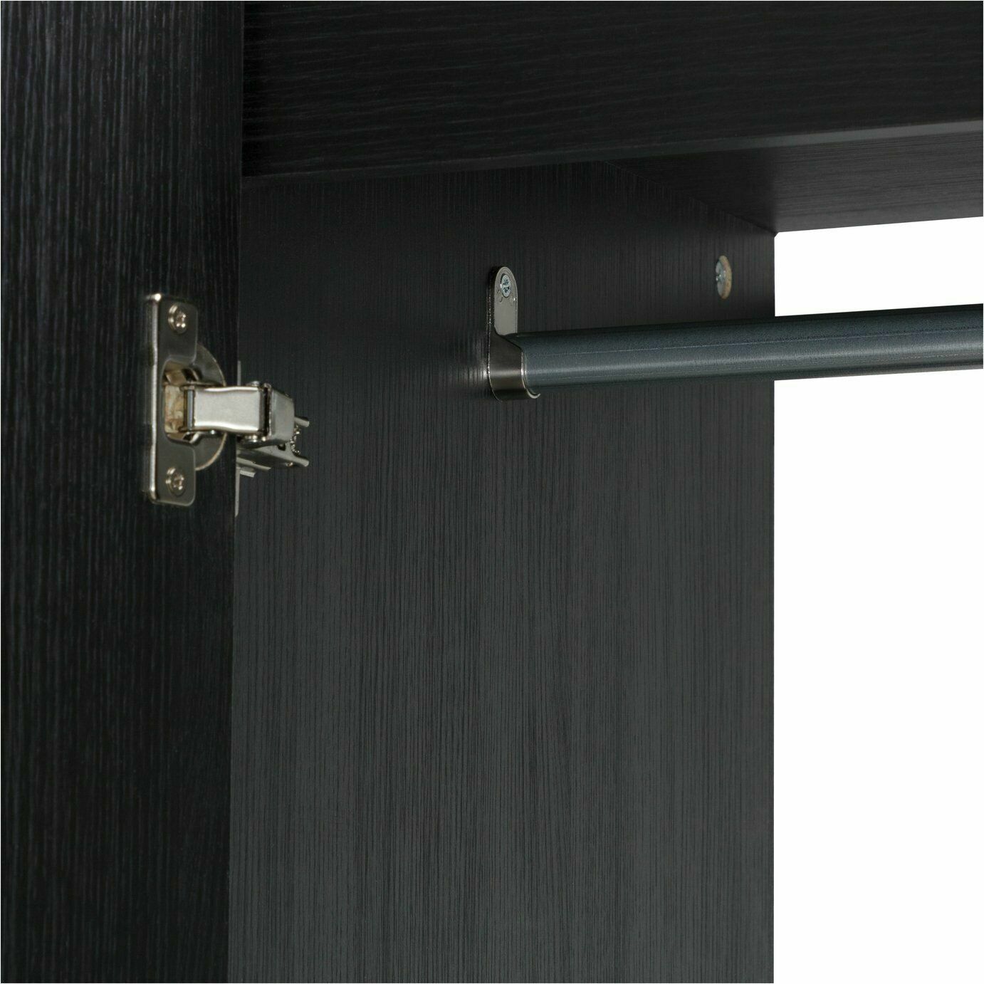 Malibu 2 Door 2 Drawer Wardrobe - Black Oak Effect | Bedroom Storage for Clothes