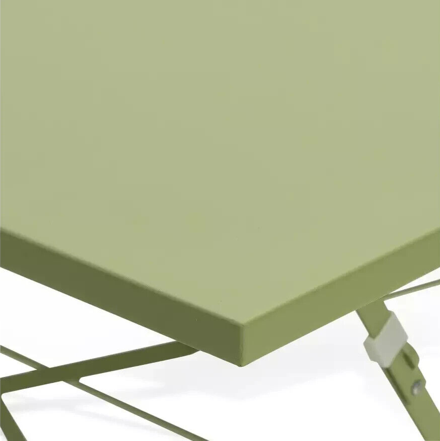 Habitat Eve 4 Seater Folding Metal Patio Set - Light Green | Outdoor Garden Set