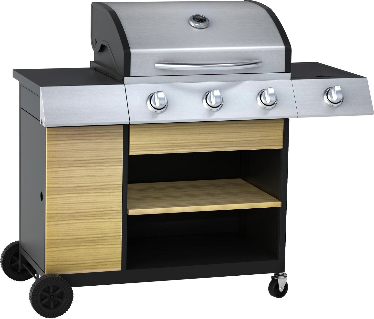Deluxe 3 Burner with Side Burner Gas BBQ ( B Grade 15845 )