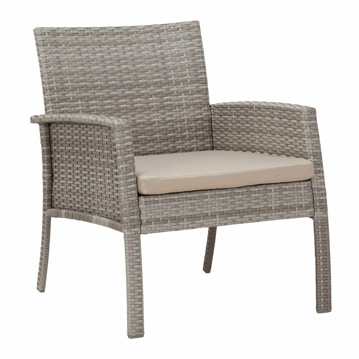 Home Lucia 4 Seater Rattan Effect Garden Sofa Set | Outdoor Patio Furniture