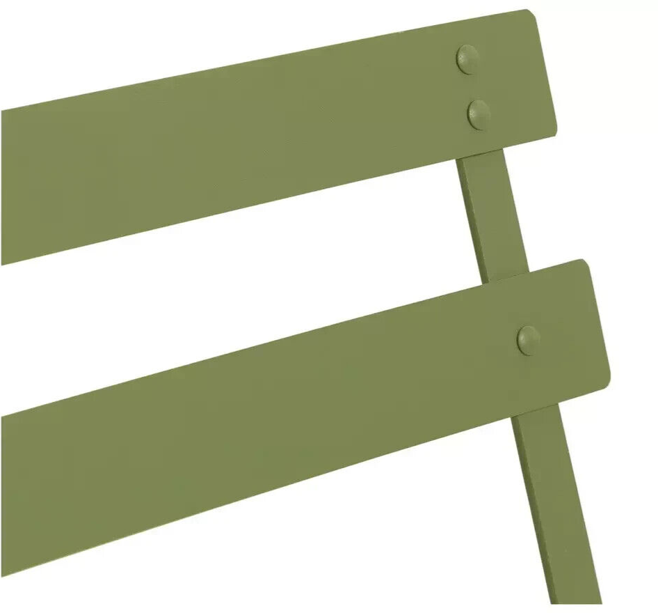 Habitat Eve 4 Seater Folding Metal Patio Set - Light Green | Outdoor Garden Set