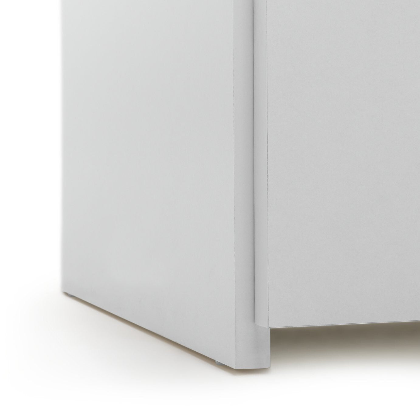 Oldham 1 Door Bedside Table - White | Nightstand, Small Cabinet, Bedroom Storage