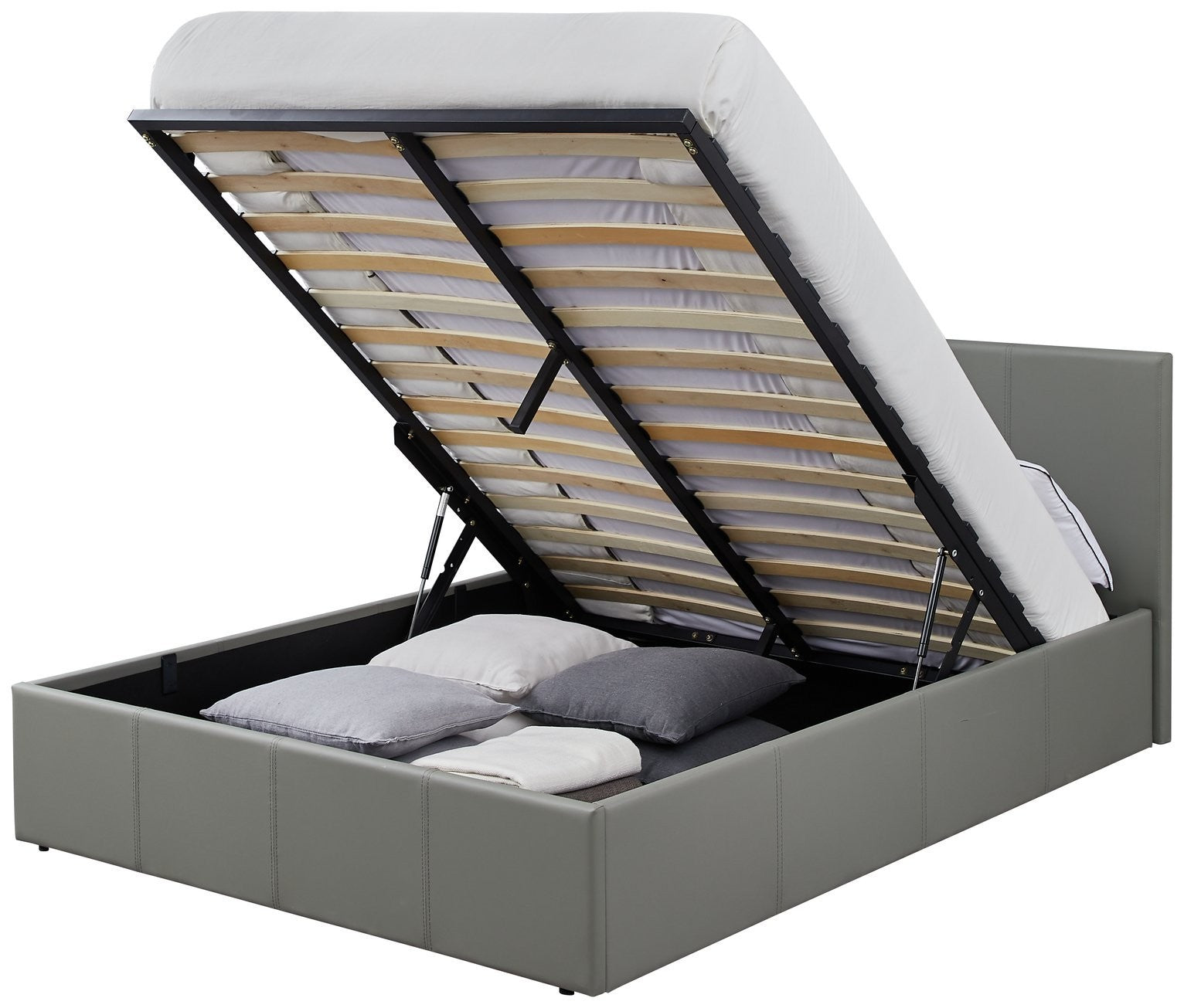 Home Lavendon Small Double End Opening Bed Frame- Grey ( B Grade )