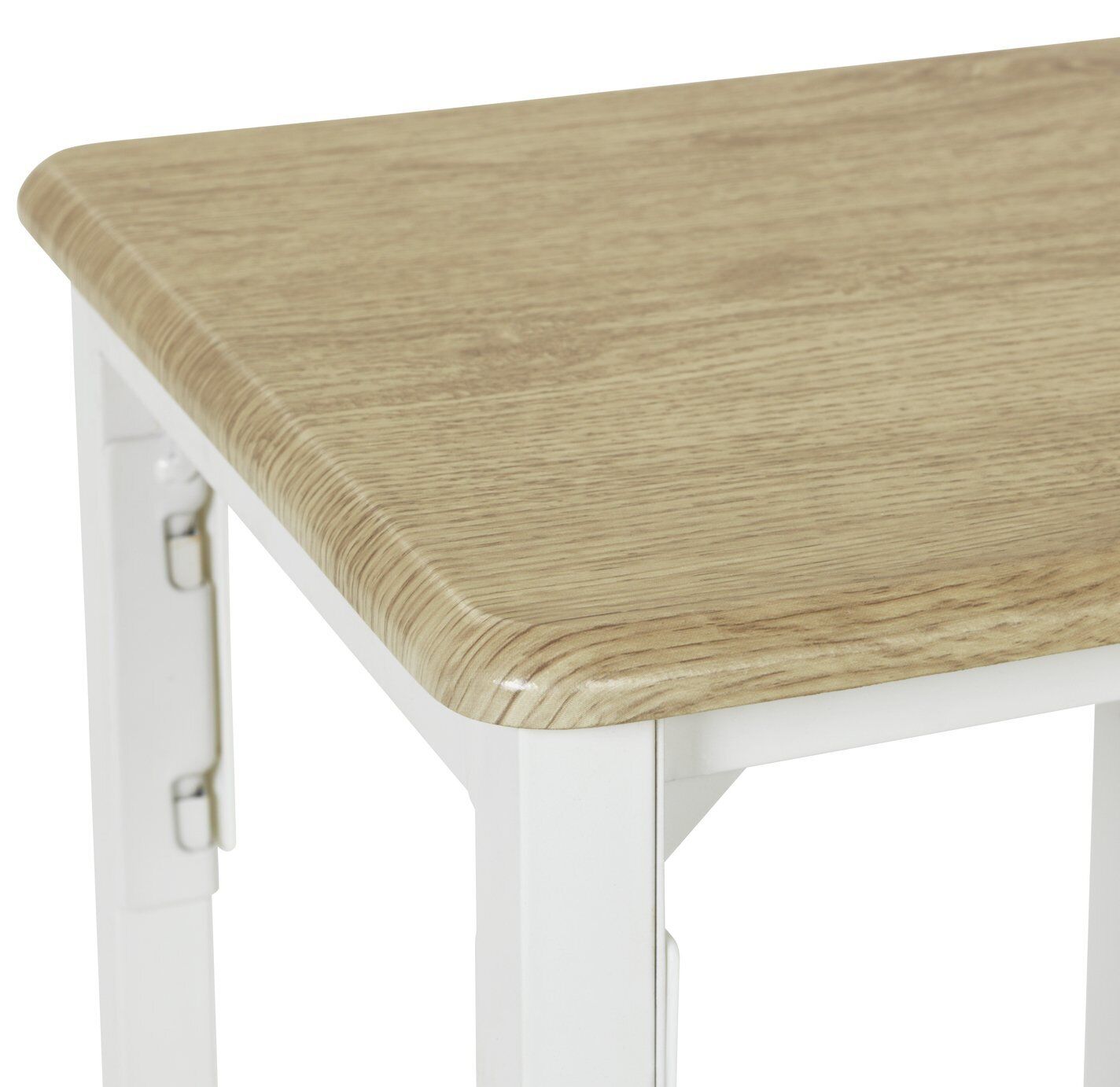 Bolitzo Bar Set & 2 Stools - Oak & White
