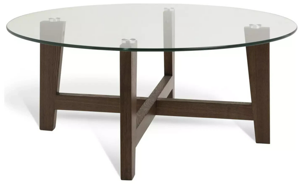 Habitat Zela Round Coffee Table - Walnut