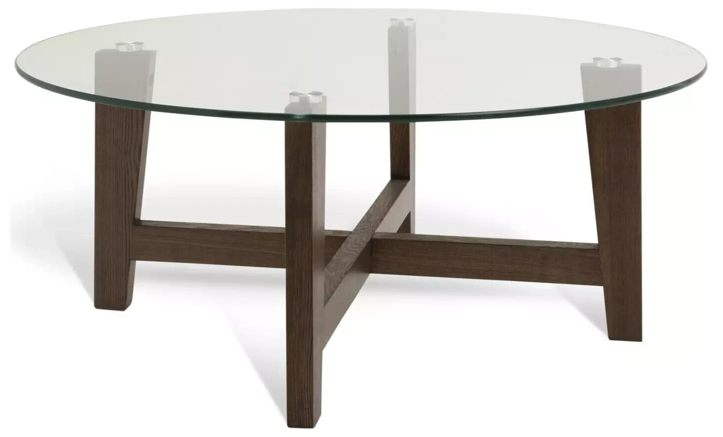 Habitat Zela Round Coffee Table - Walnut