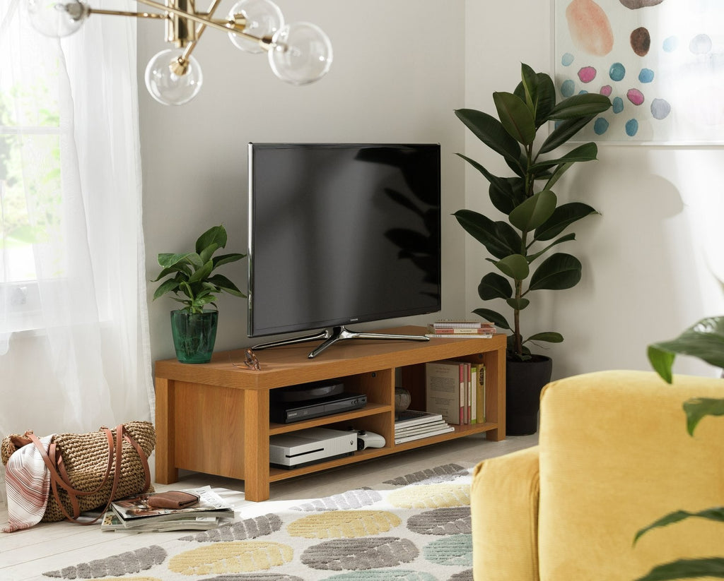 Charlie TV Unit - Oak Effect | Wooden TV Unit