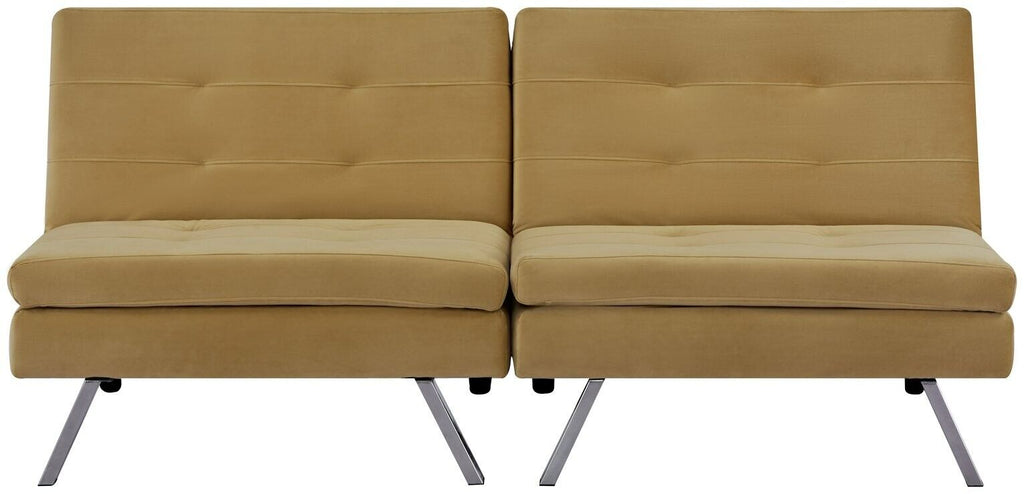Habitat Duo Fabric 2 Seater Clic Clac Sofa Bed - Camel