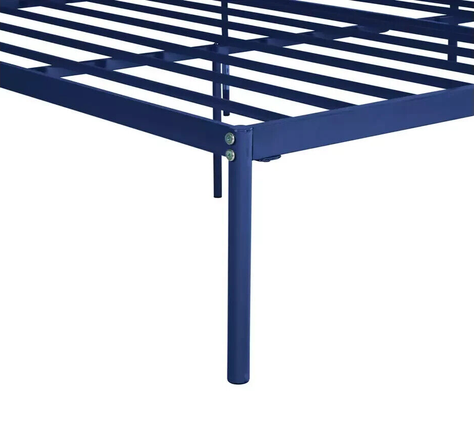 Freja Double Metal Bed Frame - Blue