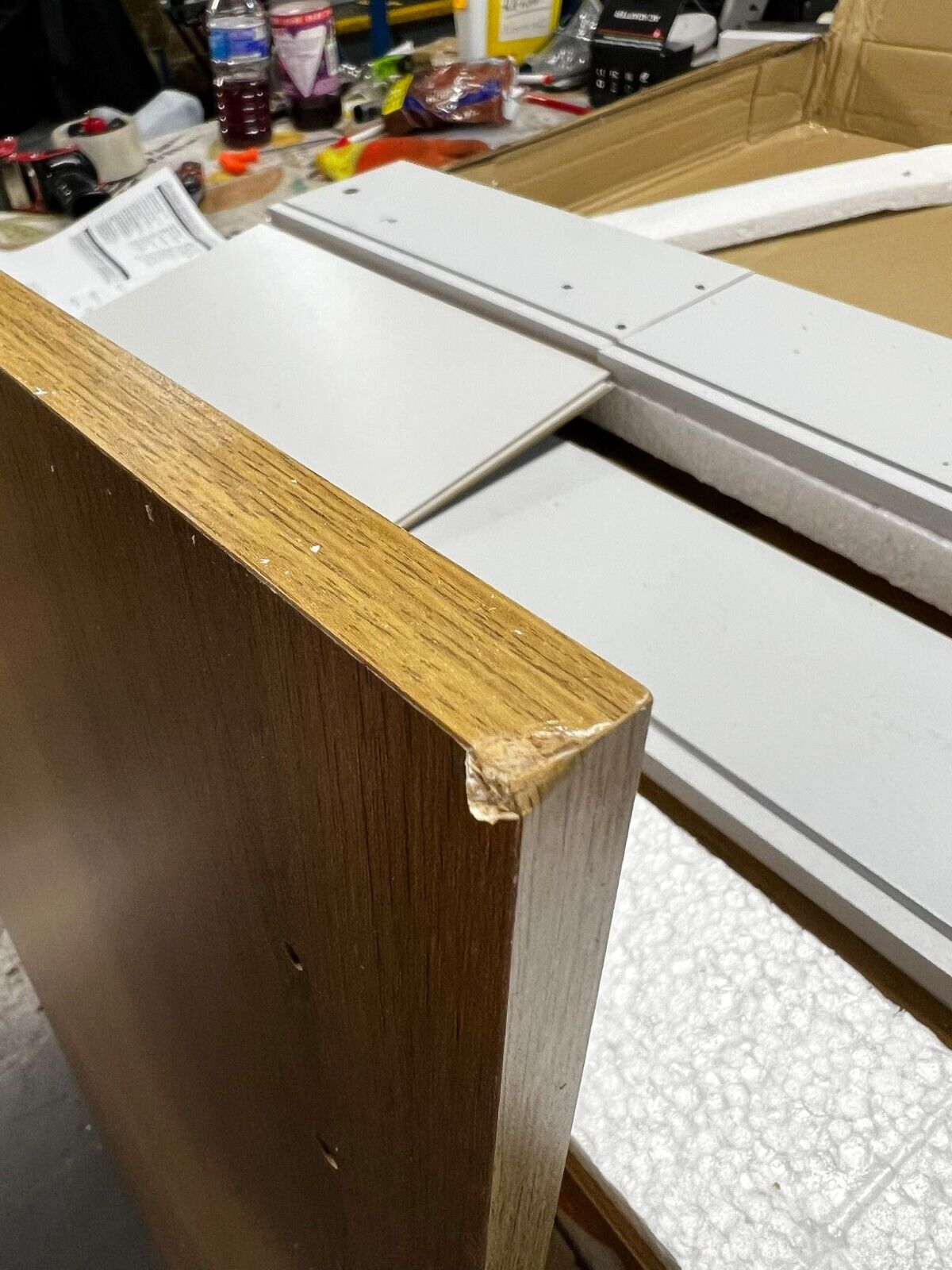 Malibu 3 Drawer Office Desk - Oak Effect ( B Grade )