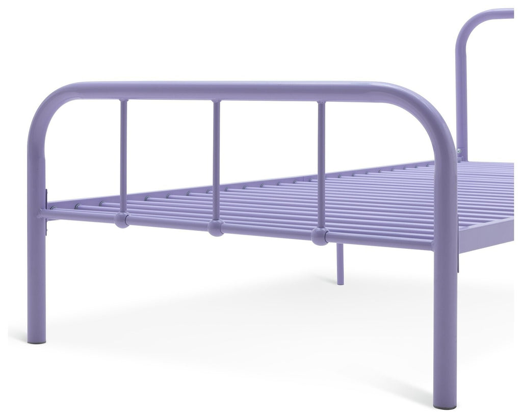 Charlie Single Metal Bed Frame - Lilac
