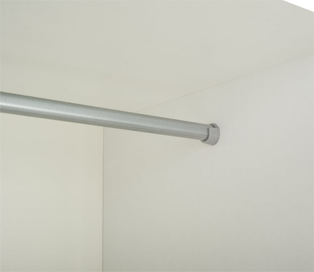 Home Seville 2 Door Open Shelf Wardrobe - White | Wardrobe with shelving