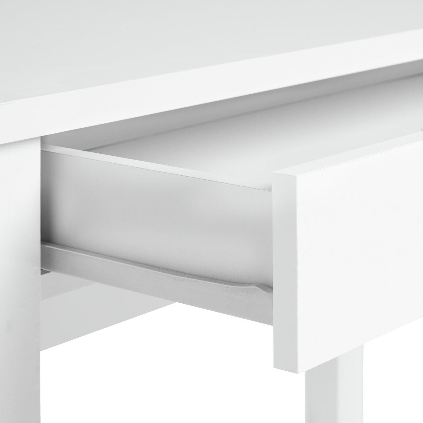 Home Hallingford 1 Drawer Dressing Table - White Gloss