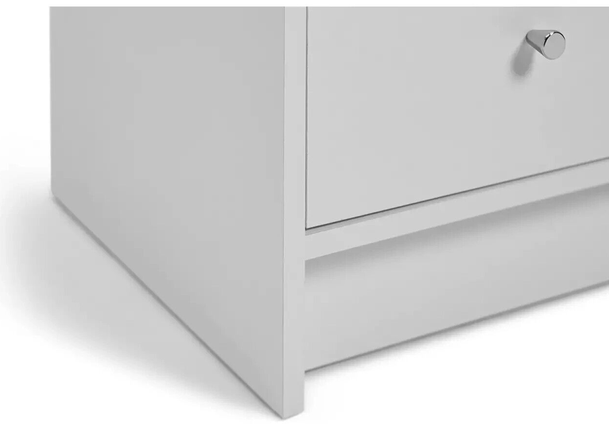 Malibu 5 Wide 2 Narrow Drawer Chest - White ( B Grade )