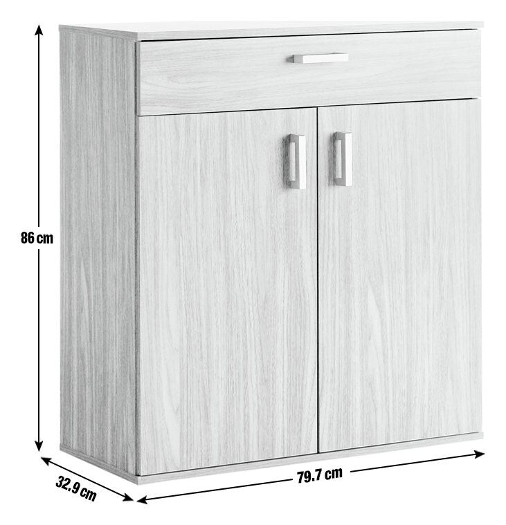 Venetia Shoe Storage Cabinet - Oak Effect