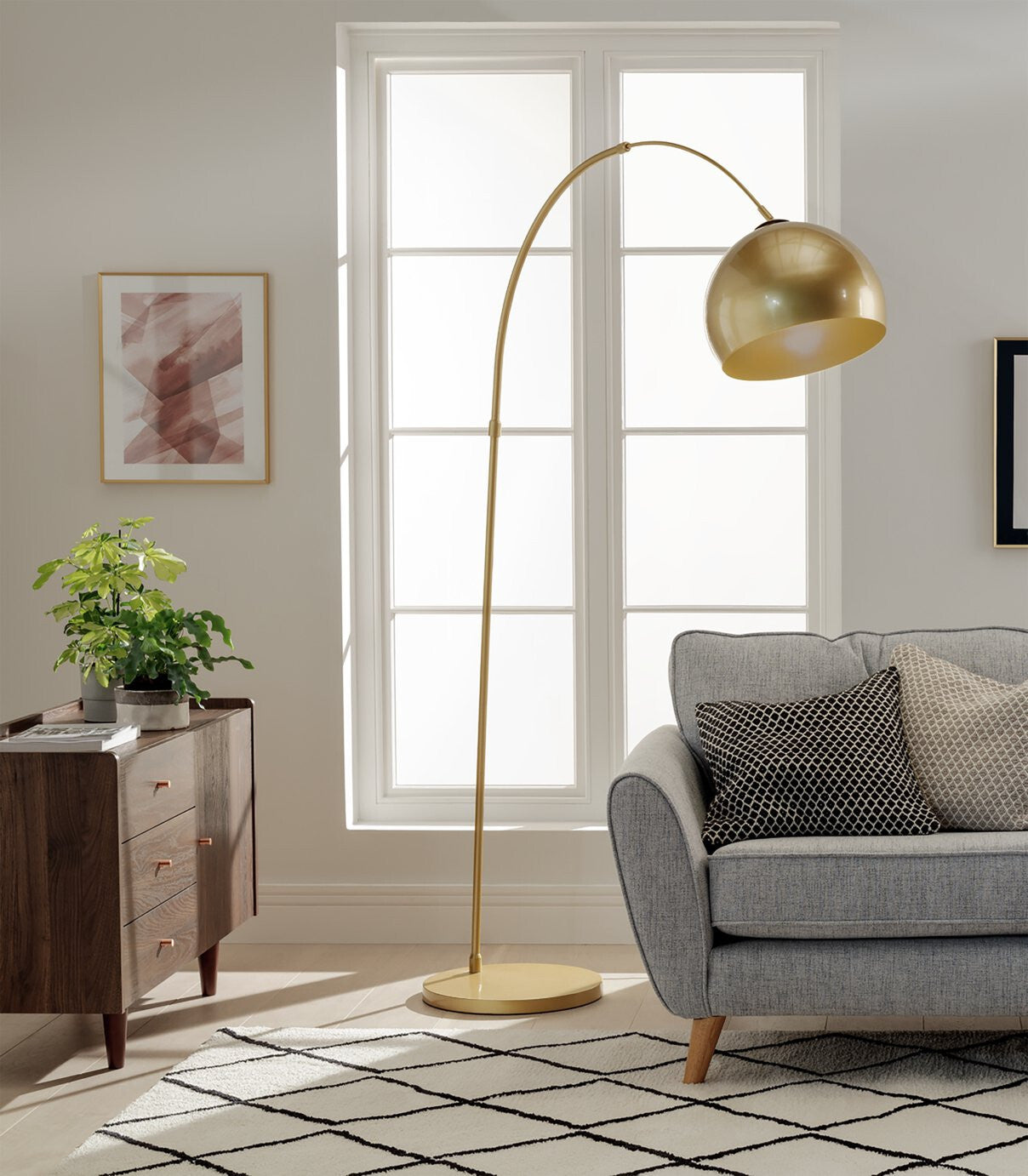 Habitat Wilderness Large Arc Floor Lamp ( B Grade 56475 )