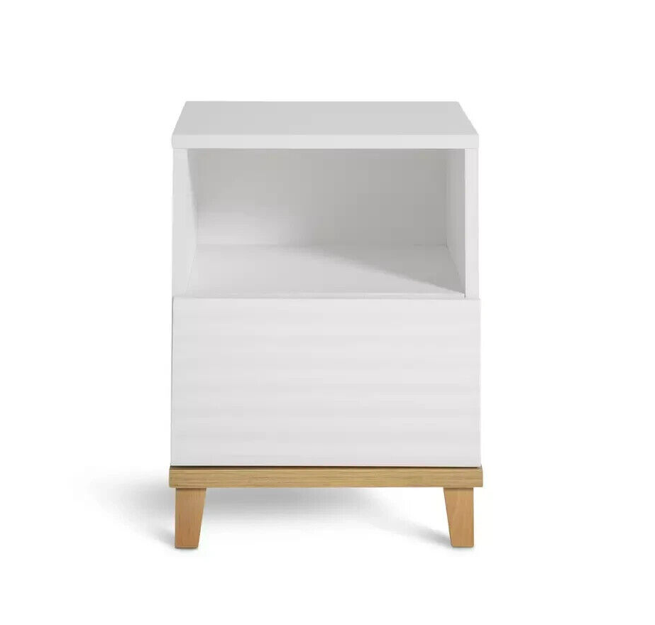 Habitat Cleo 1 Drawer Bedside Table - White