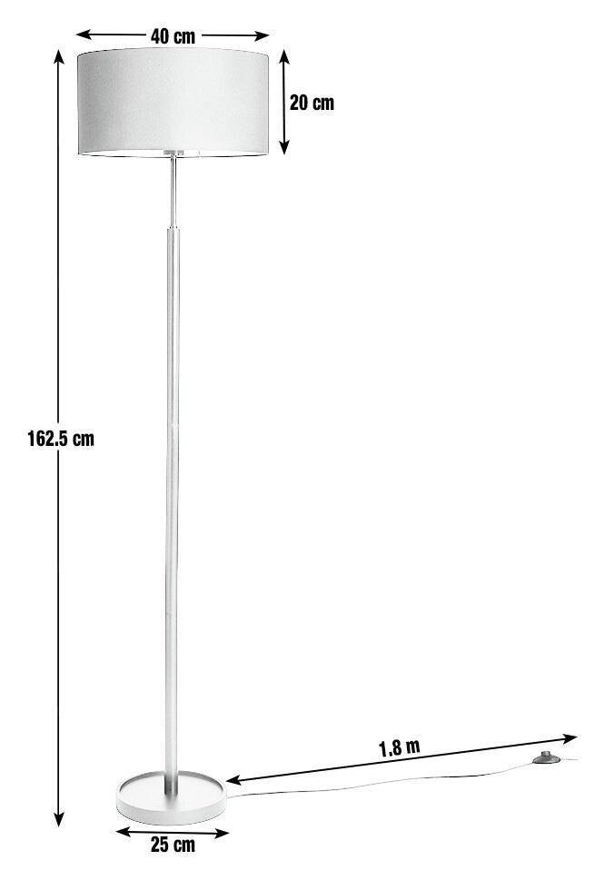 Gloss Stick Floor Lamp - Black ( B Grade 13482 )