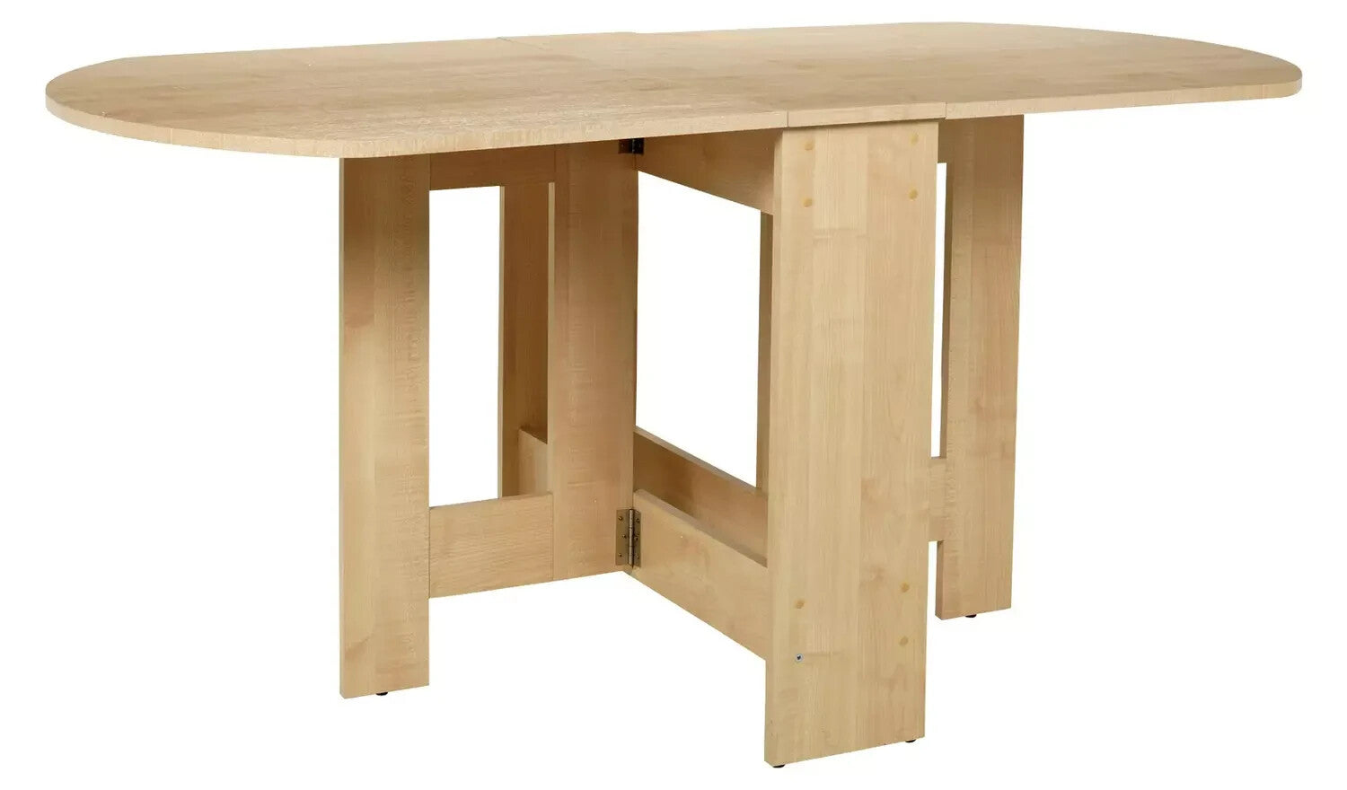 Home Folding 4-6 Seater Table Light Oak Effect | Dining Furniture for Kitchen