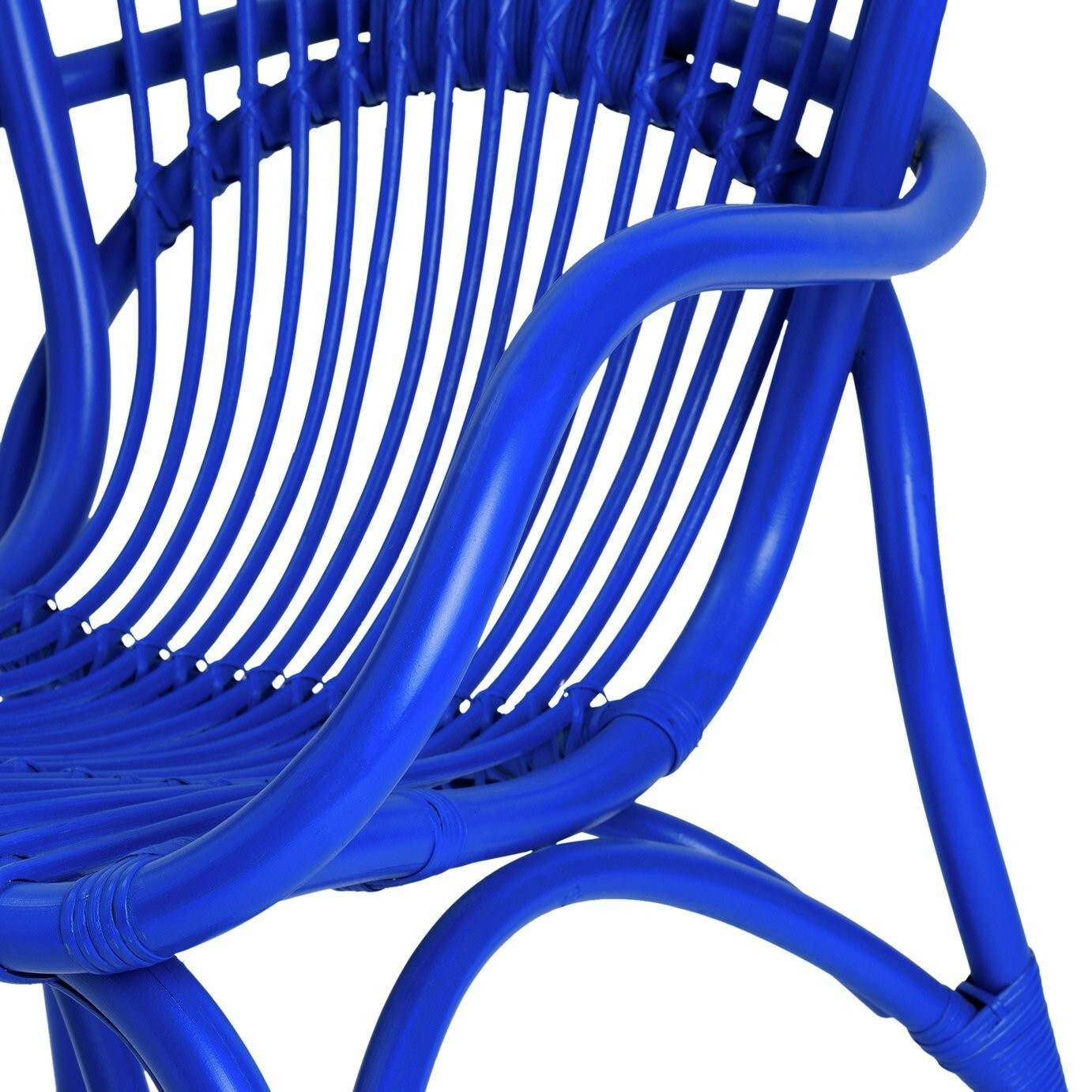 60 Wyatt Rattan Chair - Blue