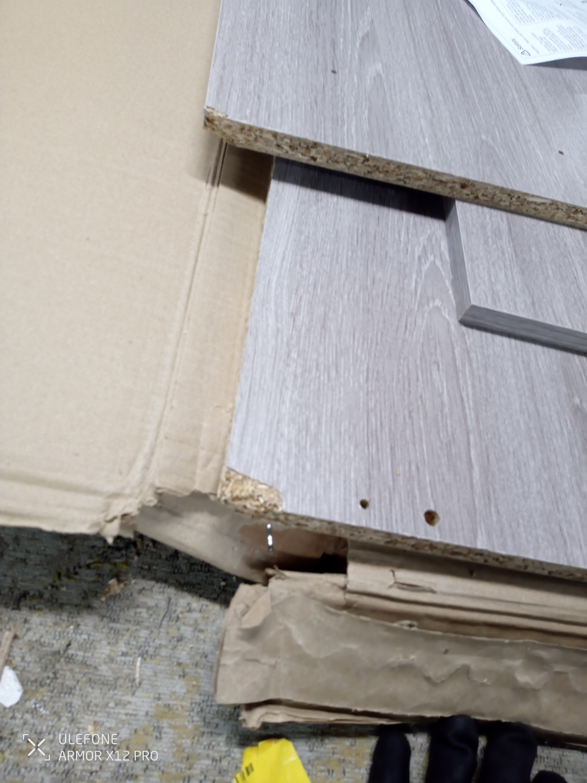 Seville 2 Piece 1 Door Wardrobe Set - Grey & Oak ( B Grade )