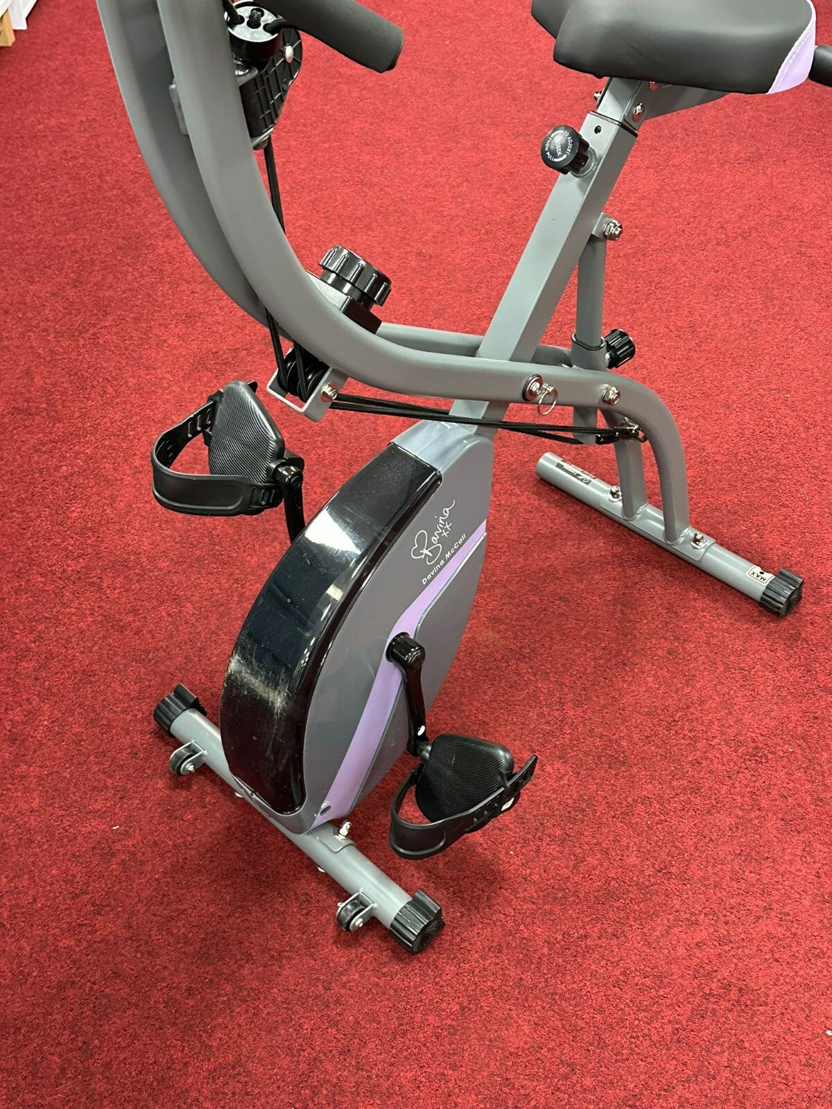 Davina McCall Folding Exercise Bike With Resistance Bands (S)