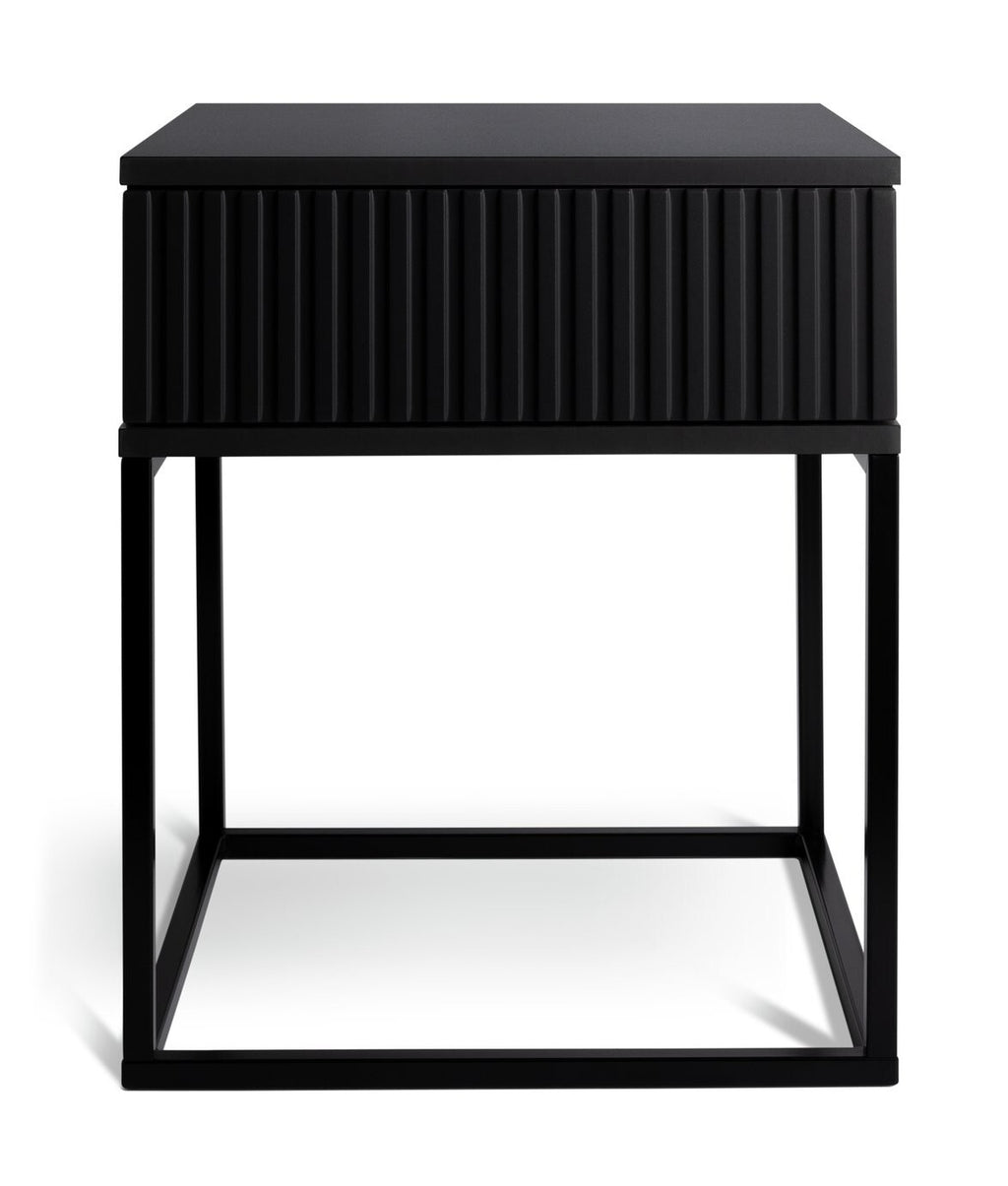 Habitat Digby 1 Drawer Bedside Table - Anthracite ( B Grade 27156 )