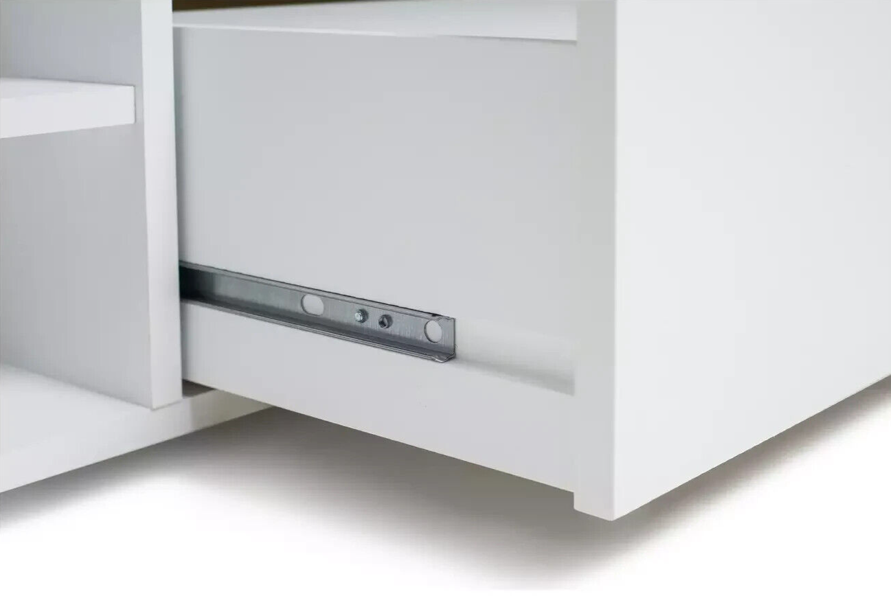 Habitat Squares 1 Drawer TV Unit - White ( B Grade 35899 )