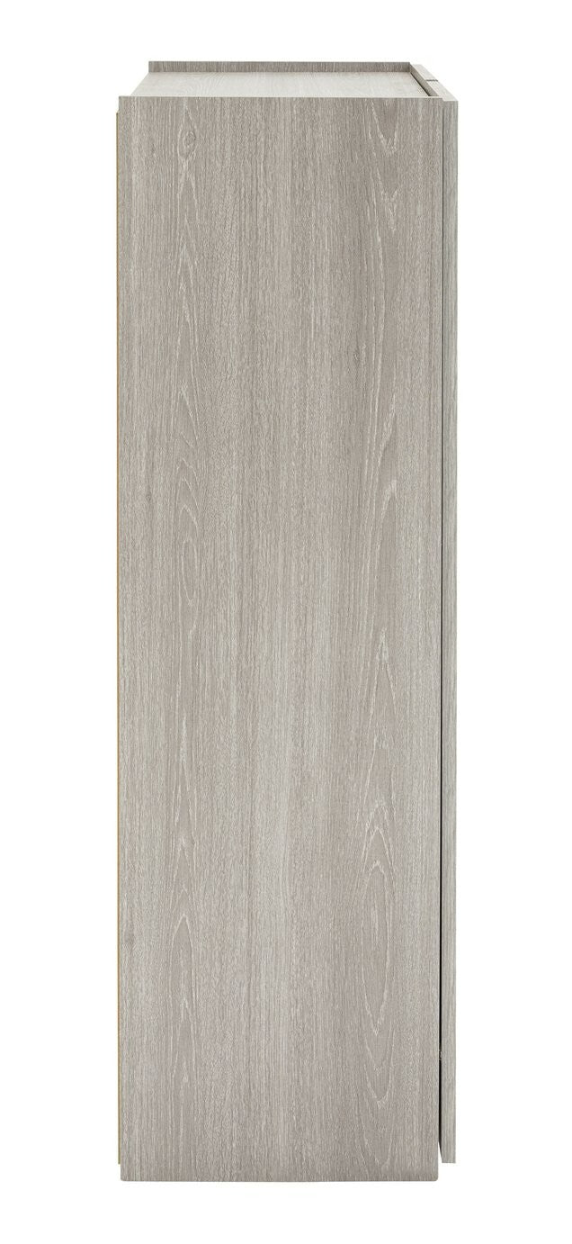 Seville 2 Door Shoe Storage Cabinet - Grey & Oak