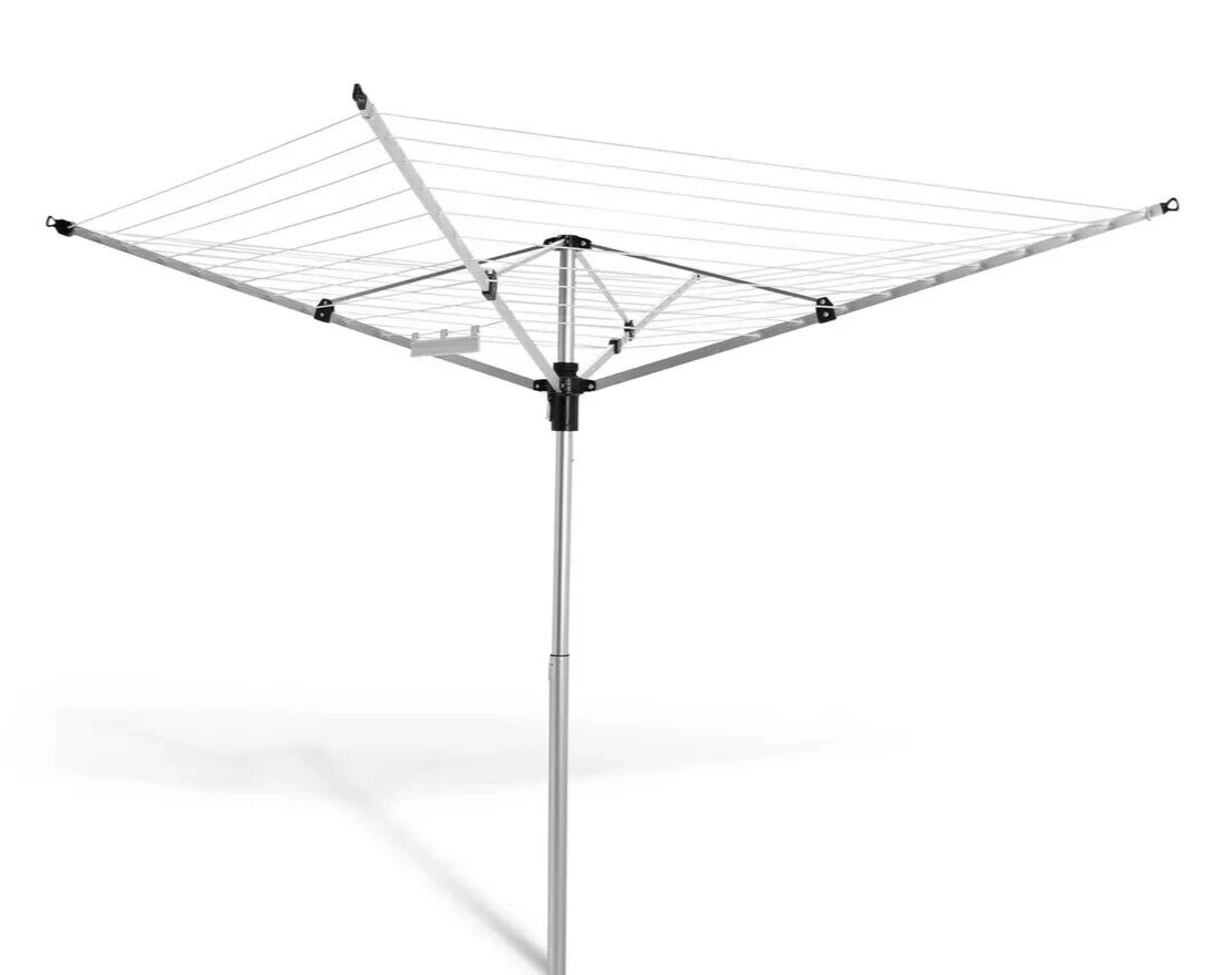 Home Telescopic 50m 4 Arms Rotary Airer | Outdoor Indoor Clothes Washing Line