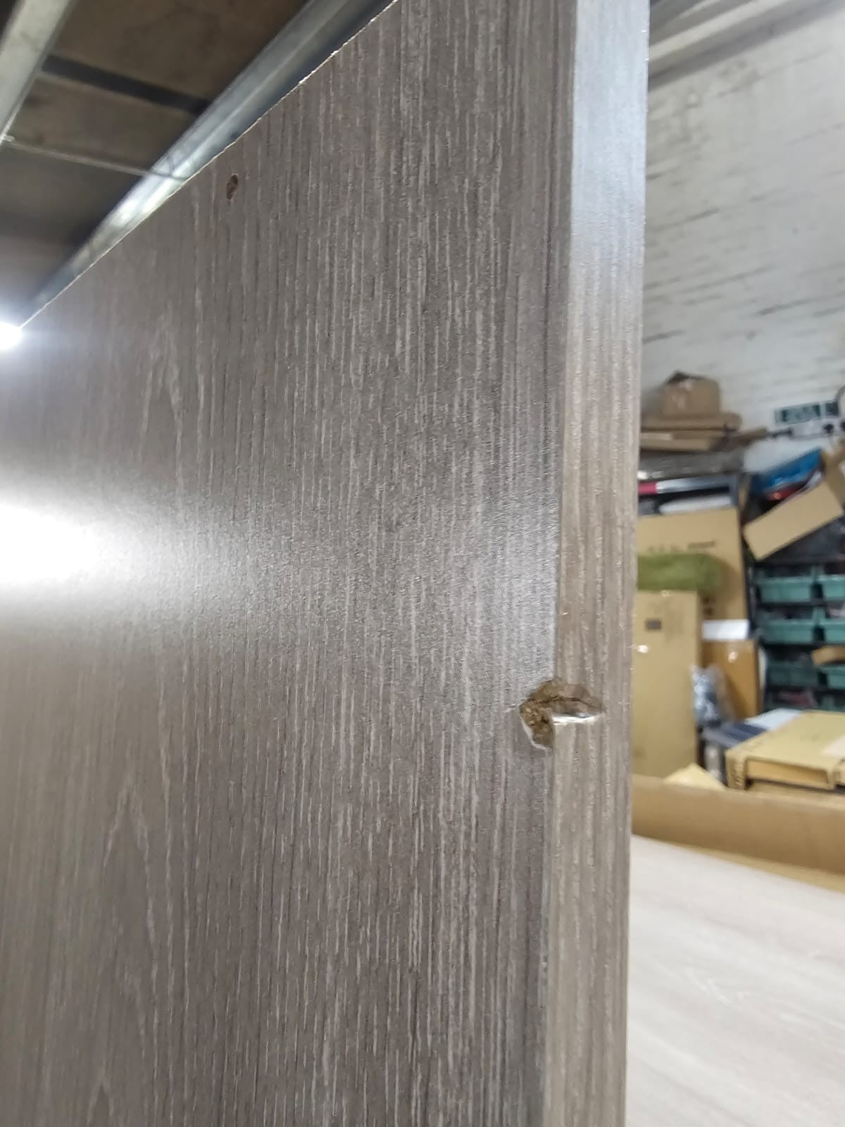 Home Seville 3 Door Wardrobe - Grey Oak Effect ( B Grade )