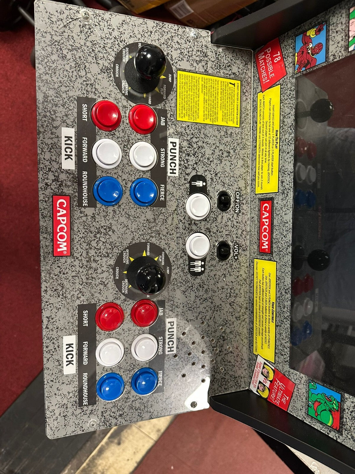 Arcade1UP 3 in 1 Street Fighter Arcade Machine (S)