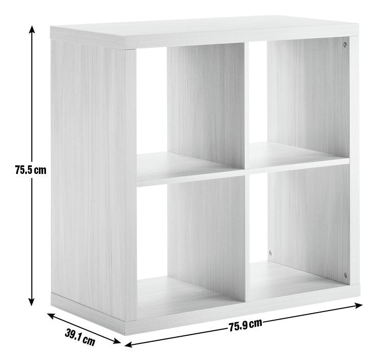 Habitat Squares Plus 4 Cube Storage Unit - Black