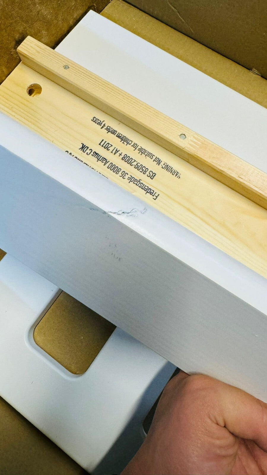 Habitat Ronnie Single Bed Frame - White ( B Grade 9073 )