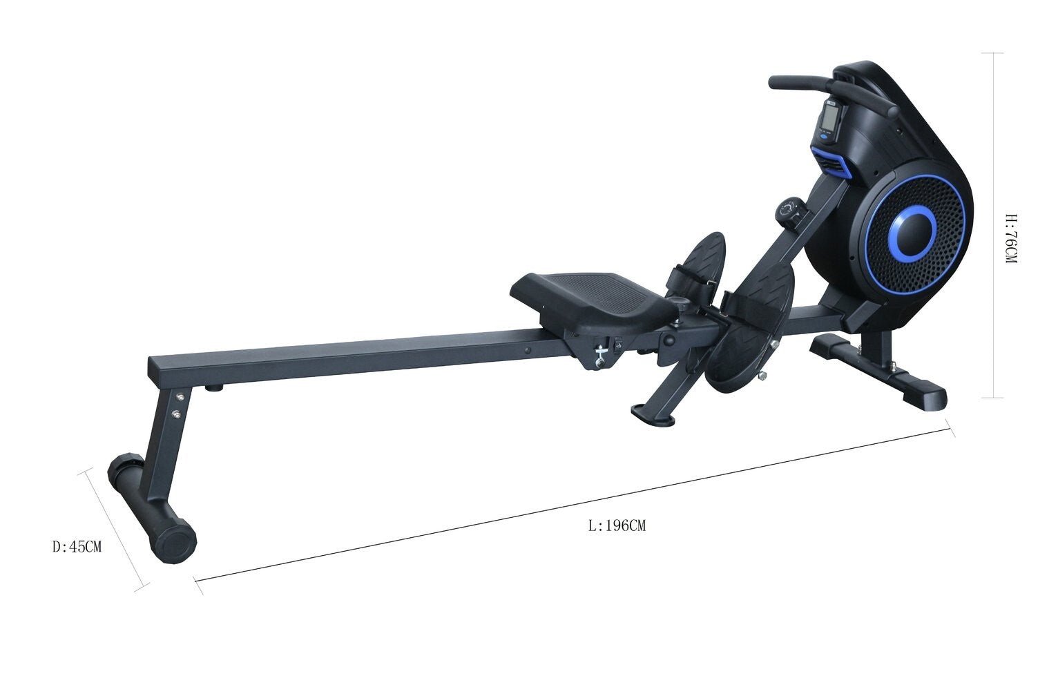 Pro Fitness Air Magnetic Rowing Machine | Home Gym Workout Exercise Equipment