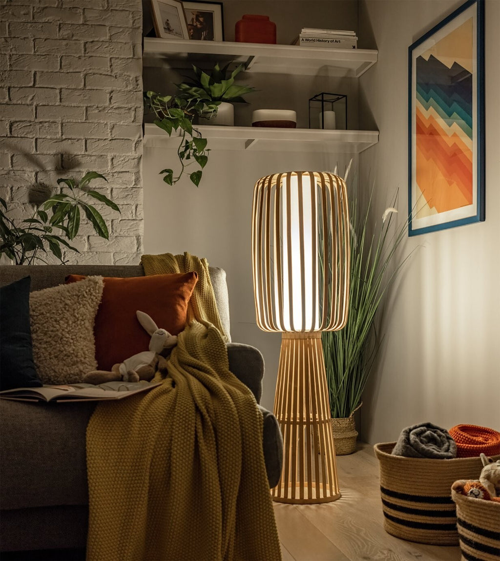 Habitat Achille Japonica Floor Lamp - Ash
