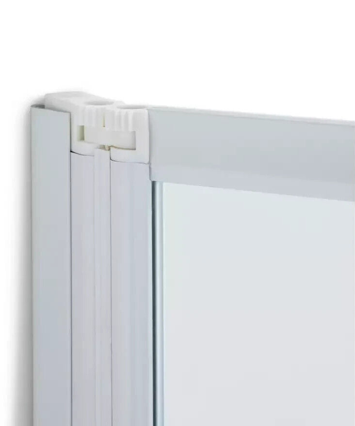 3 - Fold Bath Screen - white