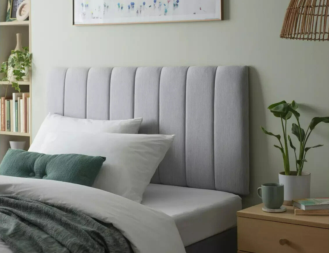 Bircham Small Double Headboard - Light Grey