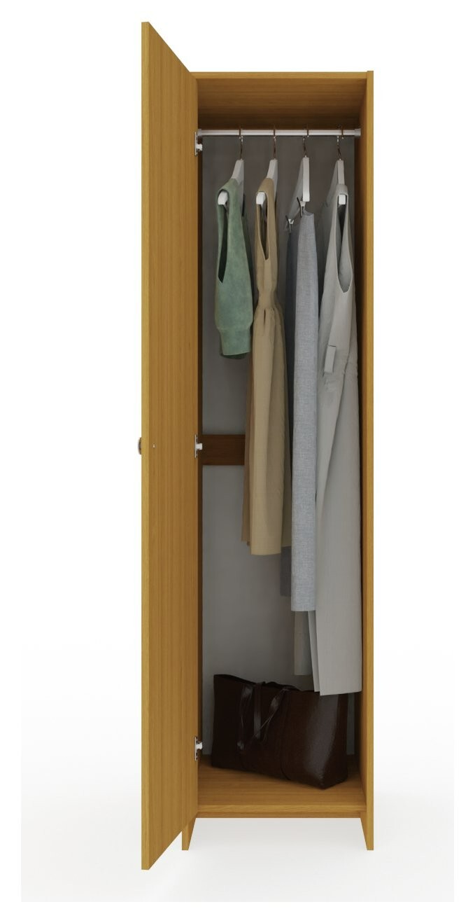 Seville 2 Piece 1 Door Wardrobe Set - Oak
