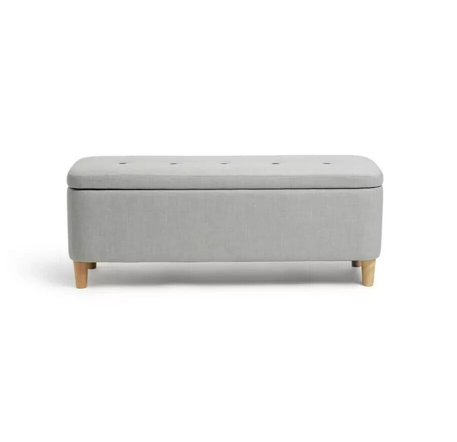 Habitat Aspen Ottoman - Light Grey