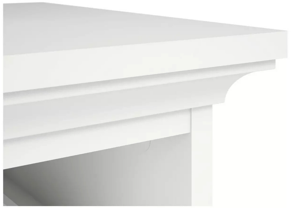 Tvilum Paris 2 Drawer Bedside Table - White