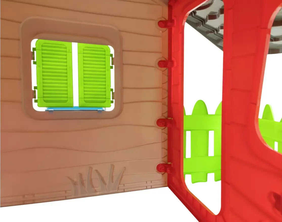 Chad Valley Farm House | Kids Playhouse Outdoor Garden Toy Pretend Play