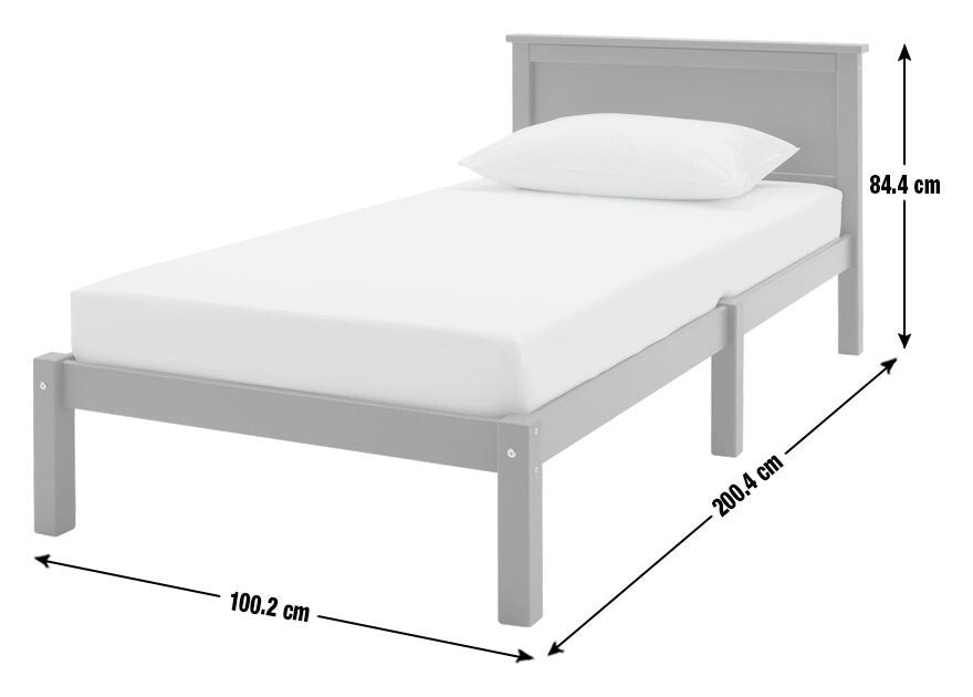 Habitat Brooklyn Single Bed Frame and Drawer - White | Wooden Bed Storage Saving